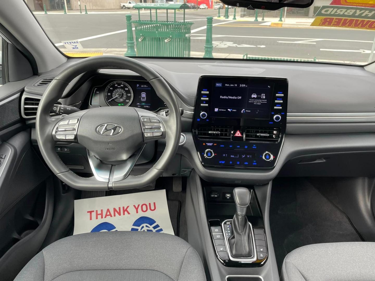 2022 WHITE /GRAY Hyundai Ioniq Plug-In Hybrid (KMHC65LD1NU) , located at 744 E Miner Ave, Stockton, CA, 95202, (209) 944-5770, 37.956863, -121.282082 - Photo#5